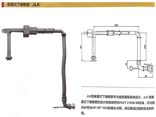 浙江嘉隆衡重式下裝鶴管JLK 浙江嘉隆衡重式下裝鶴管JLK