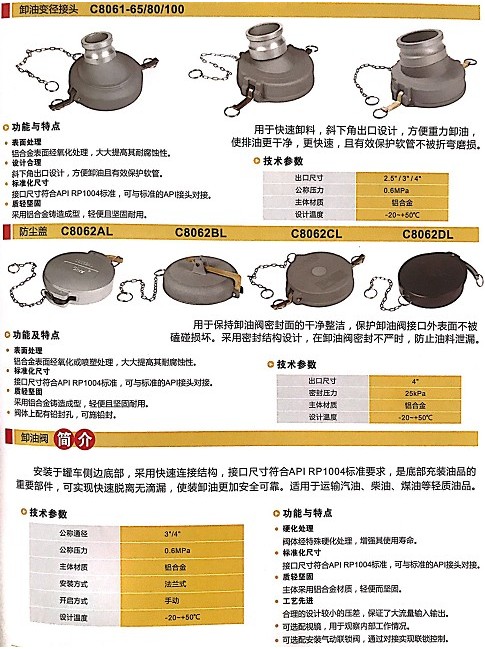 浙江嘉隆鋁合金卸油閥變徑接頭_浙江嘉隆鋁合金卸油閥防塵蓋 浙江嘉隆鋁合金卸油閥變徑接頭_浙江嘉隆鋁合金卸油閥防塵蓋