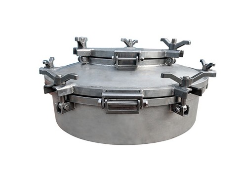 不銹鋼快開人孔Φ500-250大蓋套小蓋 不銹鋼快開人孔Φ500-250大蓋套小蓋