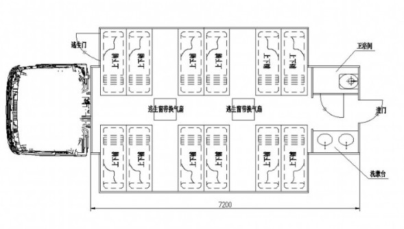重汽豪沃24人宿營車結(jié)構(gòu)圖 重汽豪沃24人宿營車結(jié)構(gòu)圖